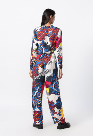 Saaksha & Kinni-Multicolor Abstract Shirt And Trousers-INDIASPOPUP.COM