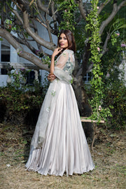 Mahima Mahajan-Jade Modal Satin Lehenga Set-INDIASPOPUP.COM