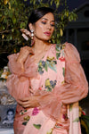 Mahima Mahajan-Blush Printed Saree Set-INDIASPOPUP.COM