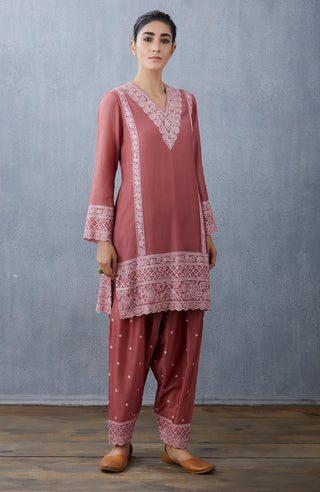 Torani-Tulip Gulaab Pravya Farshi Kurta Set-INDIASPOPUP.COM