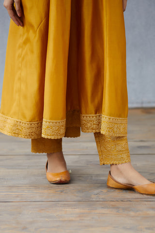 Torani-Yellow Sunehra Saanvi Kurta With Pants-INDIASPOPUP.COM