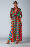 Saaksha & Kinni-Multicolor Print Kaftan Style Jacket-INDIASPOPUP.COM