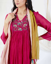 Devyani Mehrotra-Pink Old Zardozi Panelled Suit-INDIASPOPUP.COM