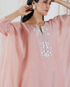 Devyani Mehrotra-Pink Sequins Bianca Kaftan And Pants-INDIASPOPUP.COM