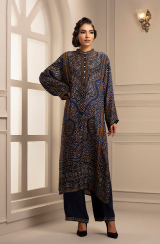 Rajdeep Ranawat-Navy Tunic With Pant-INDIASPOPUP.COM