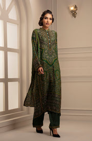 Rajdeep Ranawat-Emerald Tunic With Pant-INDIASPOPUP.COM