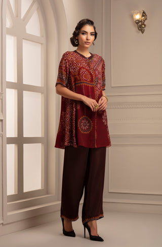 Rajdeep Ranawat-Red Top With Pant-INDIASPOPUP.COM