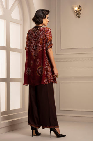 Rajdeep Ranawat-Red Top With Pant-INDIASPOPUP.COM