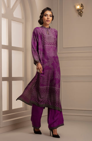 Rajdeep Ranawat-Purple Tunic And Pant-INDIASPOPUP.COM