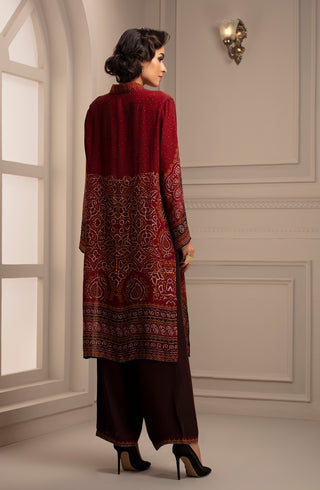 Rajdeep Ranawat-Red Tunic With Pant-INDIASPOPUP.COM