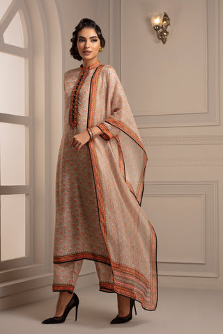 Rajdeep Ranawat-Dove Kurta With Pant & Stole-INDIASPOPUP.COM