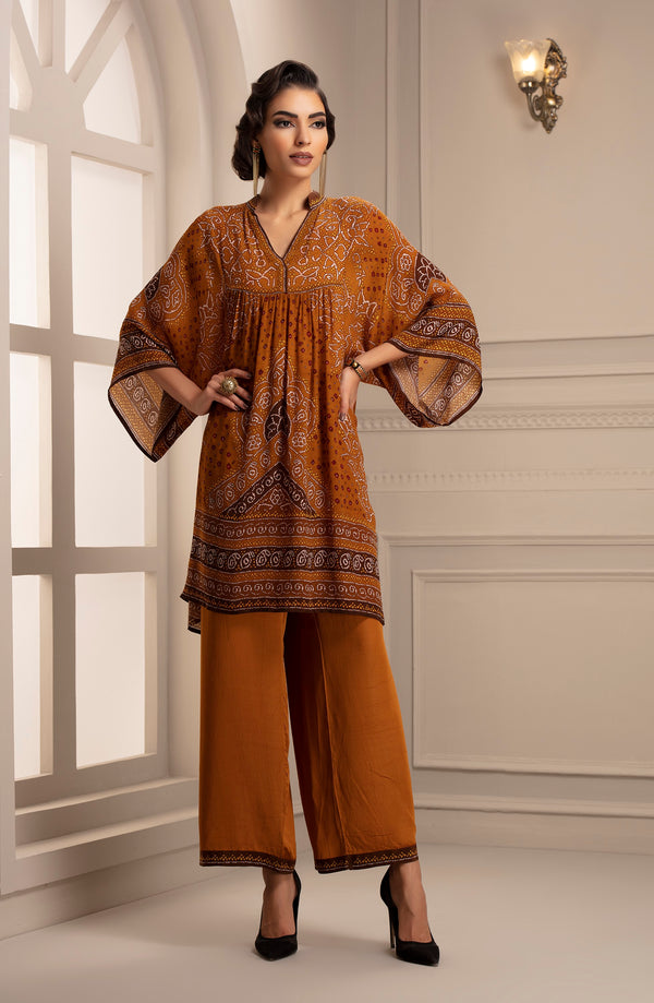 Rajdeep Ranawat-Mustard Tunic With Pant-INDIASPOPUP.COM
