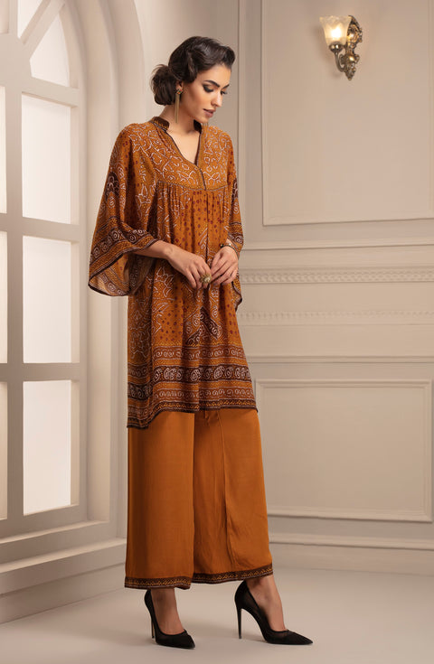 Rajdeep Ranawat-Mustard Tunic With Pant-INDIASPOPUP.COM