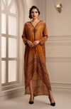 Rajdeep Ranawat-Mustard Draped Dress-INDIASPOPUP.COM