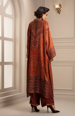 Rajdeep Ranawat-Rust Tunic With Pant-INDIASPOPUP.COM