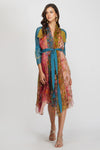 Devyani Mehrotra-Multicolor Scarf Trench Dress-INDIASPOPUP.COM