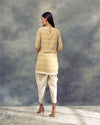 Bhumika Sharma-Mustard Yellow Printed Kurta With Dhoti Pants-INDIASPOPUP.COM