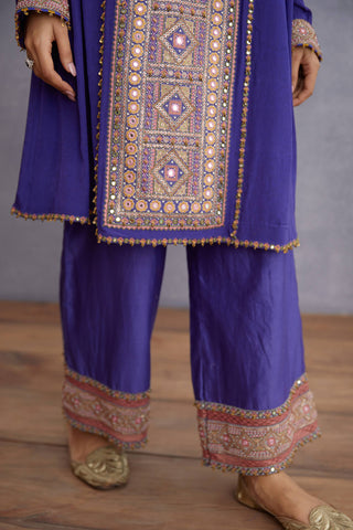 Torani-Purple Jamuni Ruhiya Kurta With Pants-INDIASPOPUP.COM