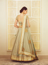 Shyam Narayan Prasad-Sea Green Embroidered Lehenga Set-INDIASPOPUP.COM