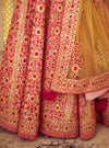 Shyam Narayan Prasad-Red & Pink Embroidered Lehenga Set-INDIASPOPUP.COM