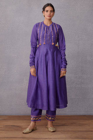 Torani-Purple Jamuni Sitara Raisah Kurta With Pants-INDIASPOPUP.COM