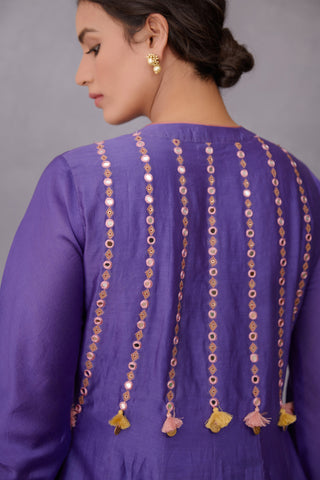 Torani-Purple Jamuni Sitara Raisah Kurta With Pants-INDIASPOPUP.COM