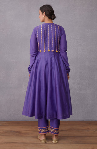 Torani-Purple Jamuni Sitara Raisah Kurta With Pants-INDIASPOPUP.COM