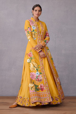 Torani-Yellow Sunehra Dhuni Jacket With Dress-INDIASPOPUP.COM