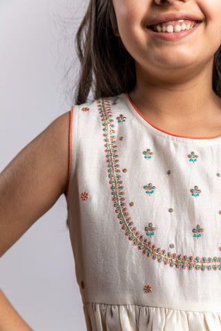 Boteh Kids-Ivory Delicate Embroidered Sharara Set-INDIASPOPUP.COM
