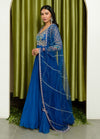 Sanya Gulati-Ink Blue Anarkali Set-INDIASPOPUP.COM