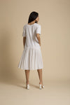 Kanelle-Ivory Dori Detail Dress-INDIASPOPUP.COM