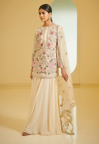 Varun Bahl-Light Pink Embroidered Sharara Set-INDIASPOPUP.COM