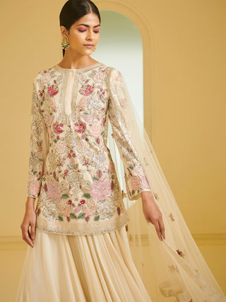 Varun Bahl-Light Pink Embroidered Sharara Set-INDIASPOPUP.COM