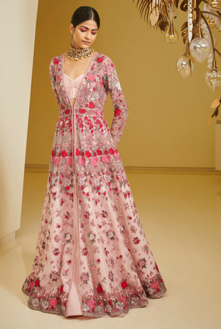 Varun Bahl-Pink Embroidered Lehenga Jacket-INDIASPOPUP.COM