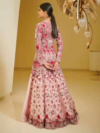 Varun Bahl-Pink Embroidered Lehenga Jacket-INDIASPOPUP.COM