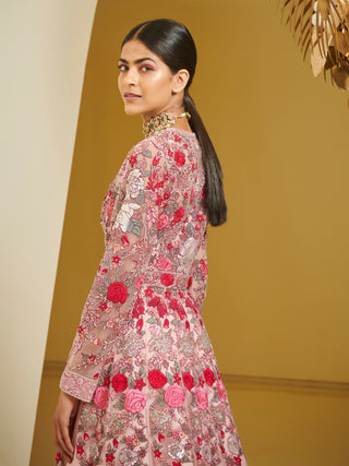 Varun Bahl-Pink Embroidered Lehenga Jacket-INDIASPOPUP.COM