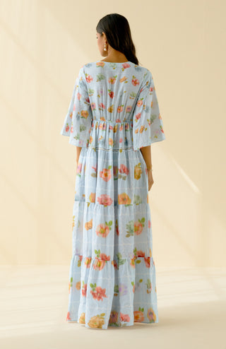Pozruh-Lori Bloom Maxi Dress-INDIASPOPUP.COM