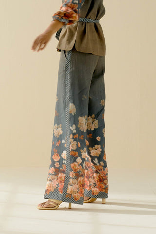 Pozruh-Demi Ombre Printed Pants-INDIASPOPUP.COM