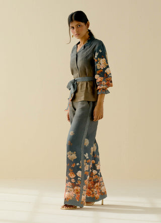 Pozruh-Demi Ombre Printed Pants-INDIASPOPUP.COM