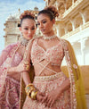 Bindani By Jigar And Nikita-Light Rust Bridal Lehenga Set-INDIASPOPUP.COM