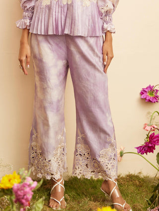 Chandrima-Lilac Tie Dye Pants-INDIASPOPUP.COM