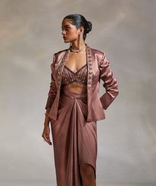 Divya Aggarwal-Debro Mauve Embroidered Jacket-INDIASPOPUP.COM