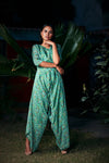 Nautanky - Mint Green Afghani Jumpsuit - INDIASPOPUP.COM