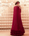 Charu & Vasundhara-Oxblood Red Capes & Kimono-INDIASPOPUP.COM