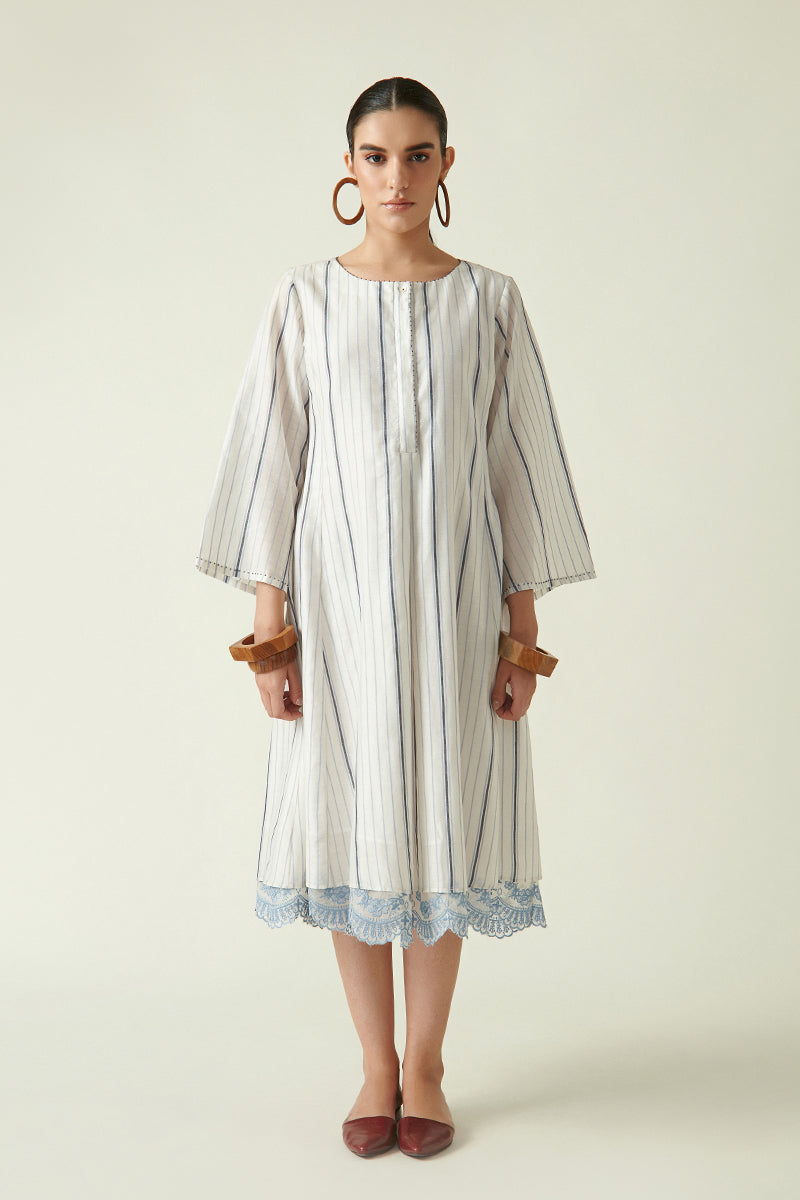 box pleat dress ELLEN Low Waist Miss Behave Girls Corp or knee length Stateside Box Pleat Mock Neck
