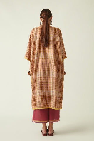 Payal Pratap-Mustard Vulpes Free Size Dress-INDIASPOPUP.COM