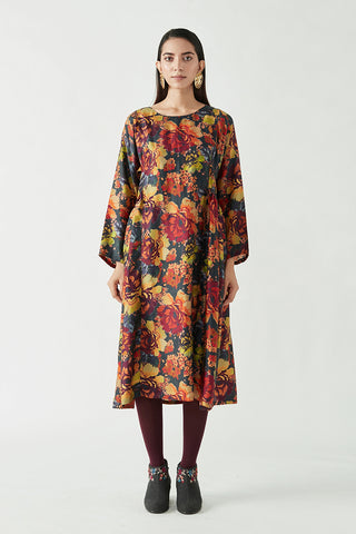 Payal Pratap-Multicolor Lauren Printed Dress-INDIASPOPUP.COM