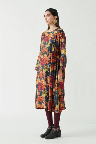 Payal Pratap-Multicolor Lauren Printed Dress-INDIASPOPUP.COM