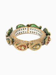 Tizora-Multi-Colour Rajwada Pacheli Bangles-INDIASPOPUP.COM