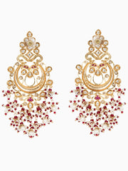 Tizora-Polki And Pearl Earrings-INDIASPOPUP.COM